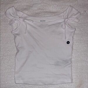 Hollister White Too With Bows